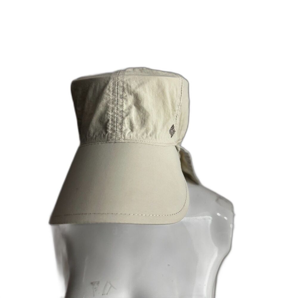 Columbia Schooner Bank Cachalot Hat Extended Fabric Neck Flap Size S Omni Shade